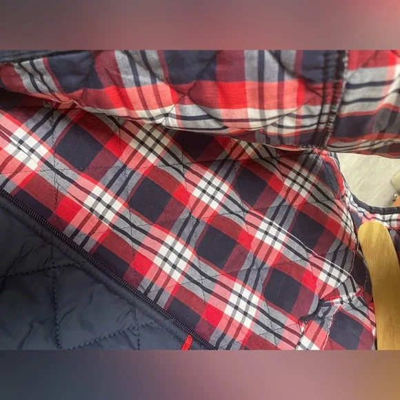 WND-SPORT navy blue diamond quilted hooded puffer vest women’s 3X - Picture 7 of 9